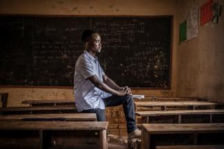 Geoffrey Mboya à Nairobi (Kenya). © Luis Tato / AFP